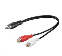 Microconnect AUDC02 audio cable 0.2 m RCA 2 x RCA Black