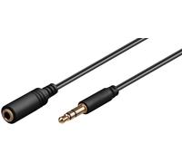 MicroConnect AUDLG05G 3.5mm Stereo 0.5m M-F Black