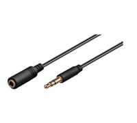 MicroConnect AUDLG1G 3.5mm Stereo 1m M-F Black