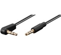 MicroConnect AUDLL05A Audio Cable - 0.5m 3.5mm Male to Male Black