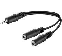 MicroConnect AUDLR02 3.5mm Stereo 0.2m 1M-2F Black