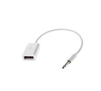 Microconnect AUDUSBFW audio cable 0.2 m 3.5mm USB Type-A White