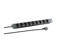 MicroConnect CABINETACC23 8-way Outlet strip.19" 3meter