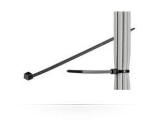 MicroConnect CABLETIE4 Ladder Cable Tie Black - 203mm x 3.5mm, 100 Pack