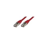 MicroConnect SSTP60015R S/FTP CAT6 0.15m Red LSZH
