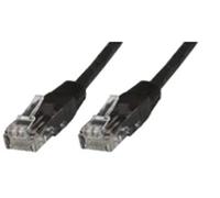 MicroConnect Cat6 UTP 1m Black Network Cable (1m, RJ-45, RJ-45, Black)