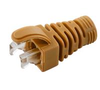 MicroConnect CONB65O Strain Relief Boot - Orange 6.5mm 100pcs Cat5e/Cat6/Cat6A