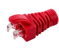 MicroConnect CONB65R Strain Relief Boot Red 6.5mm 100pcs Cat5e Cat6 Cat6A