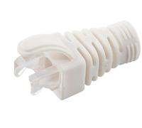 MicroConnect CONB65W Strain Relief Boot - White, 6.5mm, 100pcs, Cat5e/Cat6/Cat6A