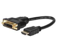 MicroConnect DVIHDMI15CM HDMI to DVI-I Cable Converter 0.15m 1080p Gold-Plated
