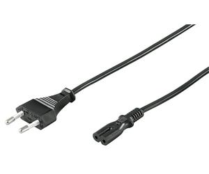 Microconnect Euro 2-Pin CEE 7/16 to C7 Figure-of-Eight Power Cord 1.8m Black