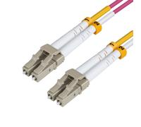 MicroConnect FIB440425P Fibre Optic Cable, 25m LC-LC OM4 Duplex Violet