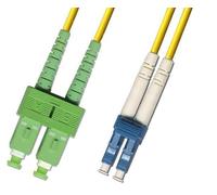 MicroConnect FIB8410005 Fibre Optic Cable - 0.5m SC to LC OS2 Yellow LSZH