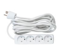 MicroConnect GRU00450WDK 4-way Danish Power Strip 5m