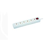 MicroConnect GRU006 W 6sortie ca Water Pump 1.8 m Power Strip - White (S) (White, White, 1.8 m)
