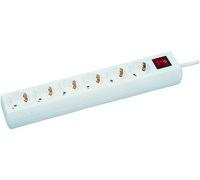 MicroConnect GRU0065W 6-way Schuko Socket 5M White
