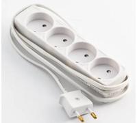 MicroConnect GRUELU4H015 4-way power stripno earth.