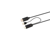 MicroConnect HDMI-DP-CON3 HDMI to DisplayPort Converter Cable 3m, 4K 60Hz, USB Powered, Black