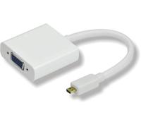 Microconnect HDMIDVGA HDMI Micro (Type D) - VGA Adapter M-F, 25cm, 1080p, White
