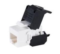 MicroConnect KEYSTONE-16 Keystone Module CAT6a UTP Flat Black RJ-45