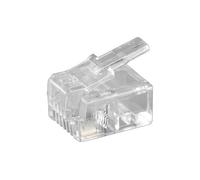 Microconnect KON501-10R wire connector RJ-11 6P4C Transparent