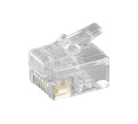 Microconnect KON502-10R wire connector RJ-12 6P6C Transparent