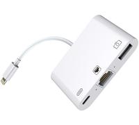 MicroConnect LIGHT-HUB2 Lightning HUB, Lightning to RJ45, USB & Charging Port