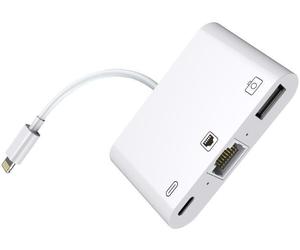MicroConnect LIGHT-HUB2 Lightning HUB, Lightning to RJ45, USB & Charging Port
