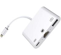 Microconnect LIGHT-HUB2 laptop dock/port replicator Lightning White