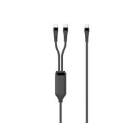 Microconnect MC-2XUSBC-100W USB cable USB 2.0 1.55 m USB C Black