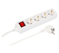 MicroConnect MC-GRU00415WS 4-way Schuko Power Strip