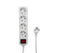 Microconnect MC-GRU0045WS power extension 5 m 4 AC outlet(s) Indoor Wh
