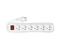 MicroConnect MC-GRU0630DK Power strip 6 outlets 3m White
