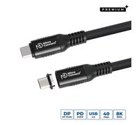 Microconnect MC-LS-USB4CC0.15 USB cable USB4 Gen 3x2 0.15 m USB C Blac