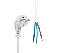 MicroConnect MC-PE003SCHW-OE Schuko to Open End Power Cable 3m White