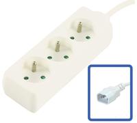 MicroConnect MC-PS030150FRUPSW 3-way Power Strip French Type