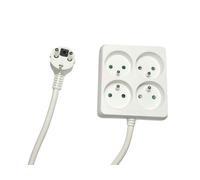 MicroConnect MC-PSSQUARE040150FRW 4-way Power Strip Square
