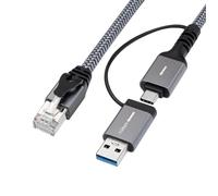 MicroConnect MC-RJ45USBC-10 CAT6 FTP to USB A-C adapter