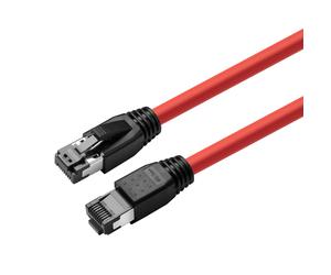 Microconnect MC-SFTP80025R networking cable Red 0.25 m Cat8.1 S/FTP (S