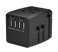 Microconnect MC-TRAVELADAPTER1 electrical power plug Black