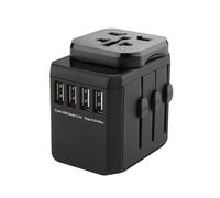 Microconnect MC-TRAVELADAPTER2 electrical power plug Black