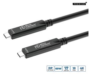 Microconnect MC-USB3.2CC05-8K-OP Optical Fibre USB-C to USB-C Cable 5m - 10Gbps, 8K DisplayPort, 60W