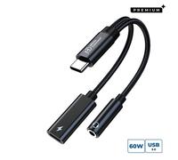 Microconnect MC-USBC-AUDIOCF video cable adapter 0.13 m Silver
