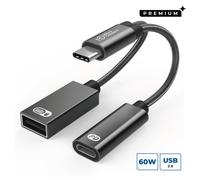Microconnect MC-USBC-CFAF video cable adapter 0.13 m Silver