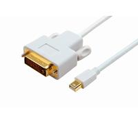 Microconnect MDPDVI1 video cable adapter 1 m Mini DisplayPort DVI-D Wh