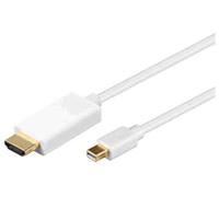 MicroConnect MDPHDMI1 Mini DisplayPort 1.2 to HDMI Cable - 1m, Full HD, White