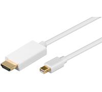 MicroConnect MDPHDMI2 Mini DisplayPort 1.2 to HDMI Cable - 1.8m, 1080p, White