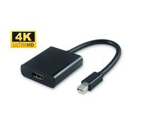 MicroConnect MDPHDMI6B DisplayPort to HDMI Adapter, Active 4K 60Hz, 0.2m, Black