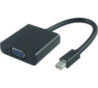 MicroConnect MDPVGA2B Mini Displayport-VGA M-F Black