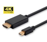 Microconnect Mini DisplayPort 1.2 to HDMI Cable 4K 60Hz - Black 1m